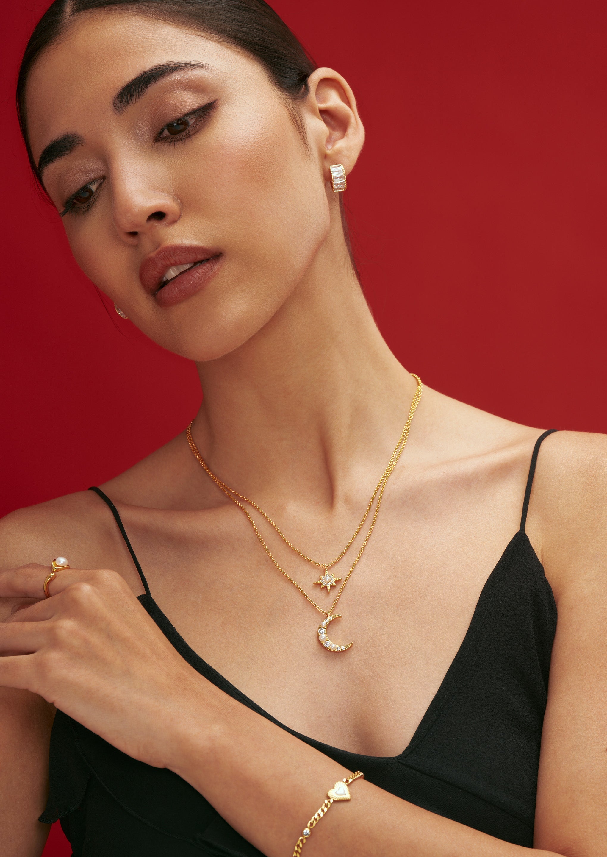 Moonlight Double Chain Necklace