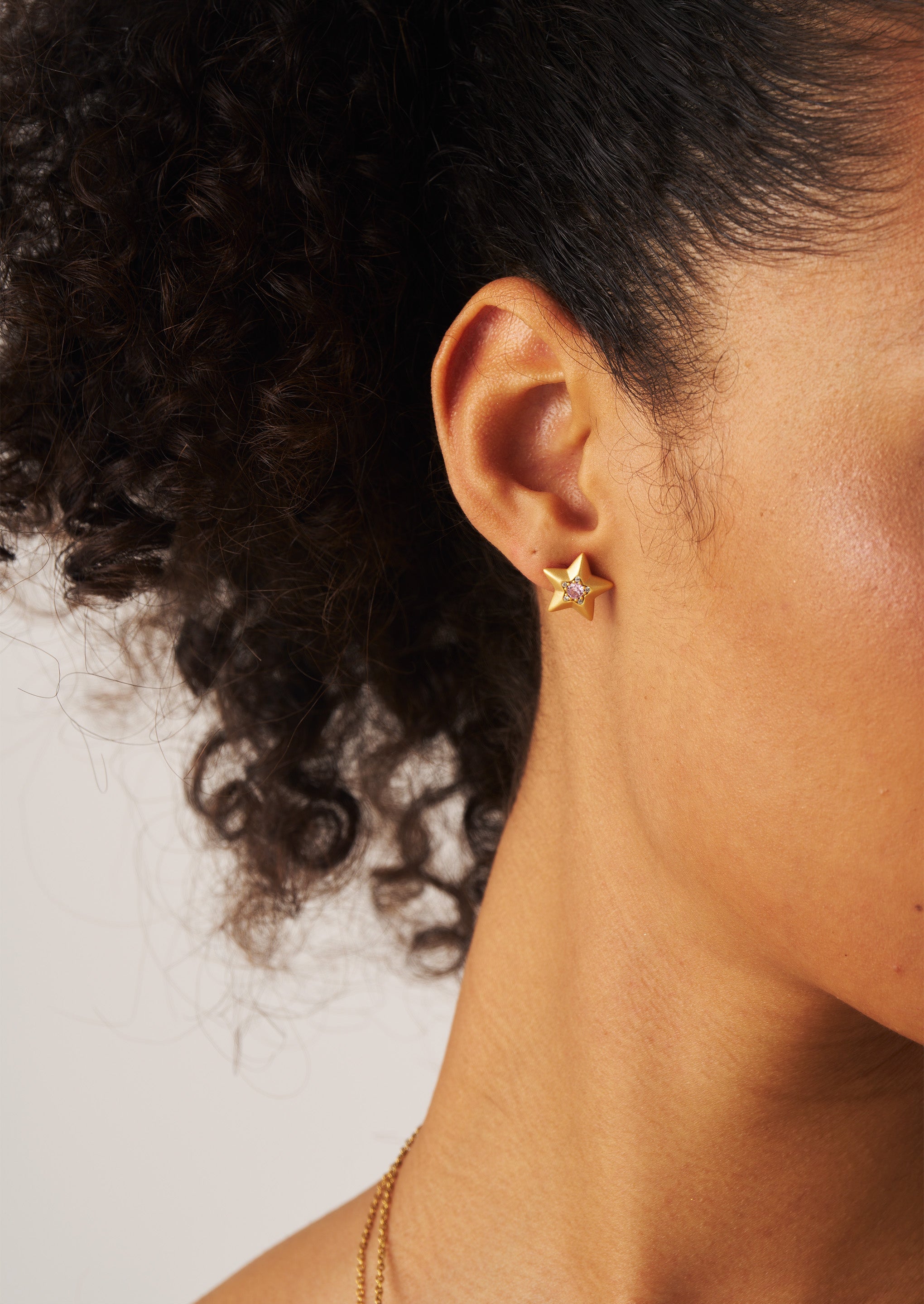 Star Gemstone Stud Earrings