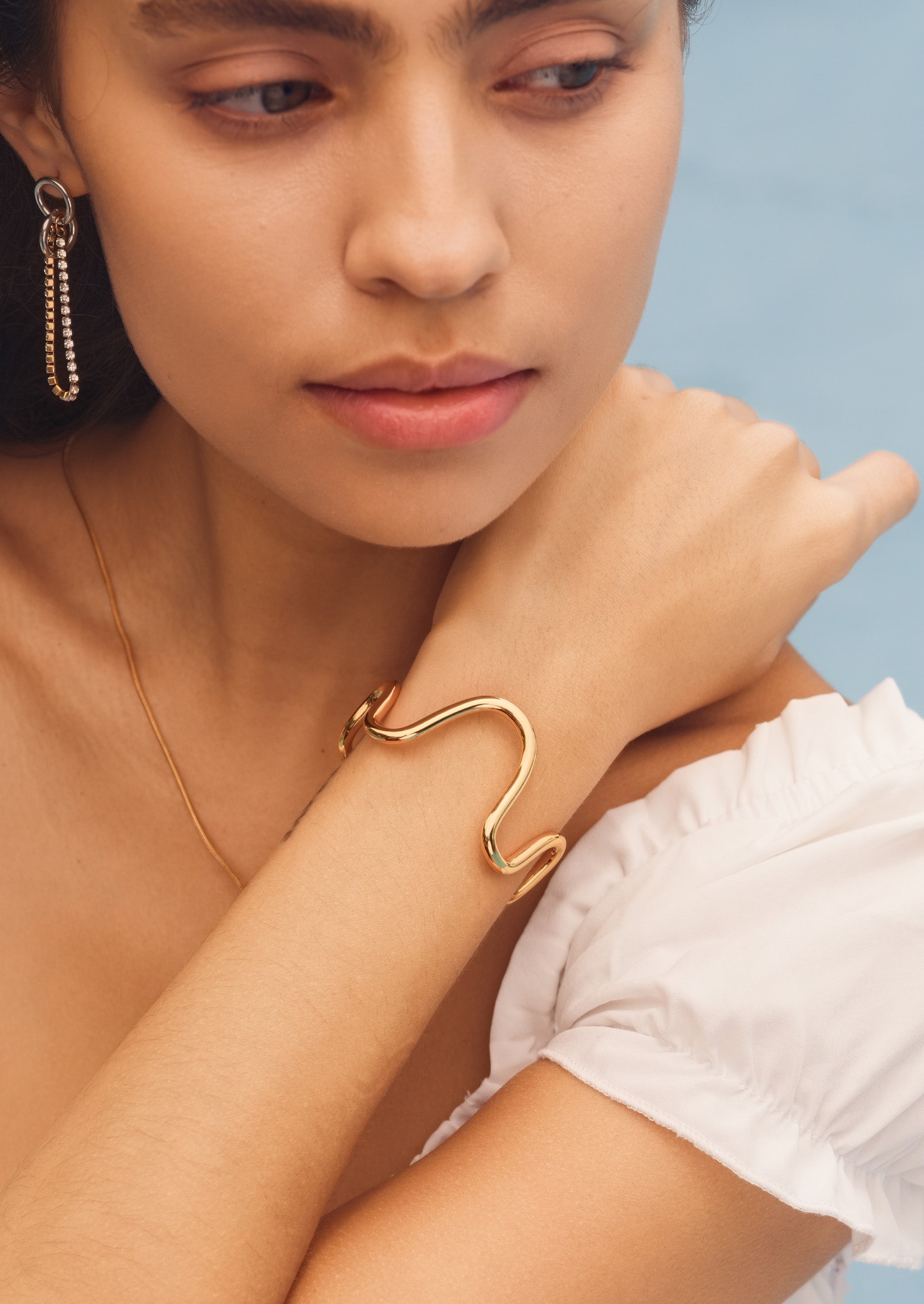 Molten Wave Cuff Bracelet