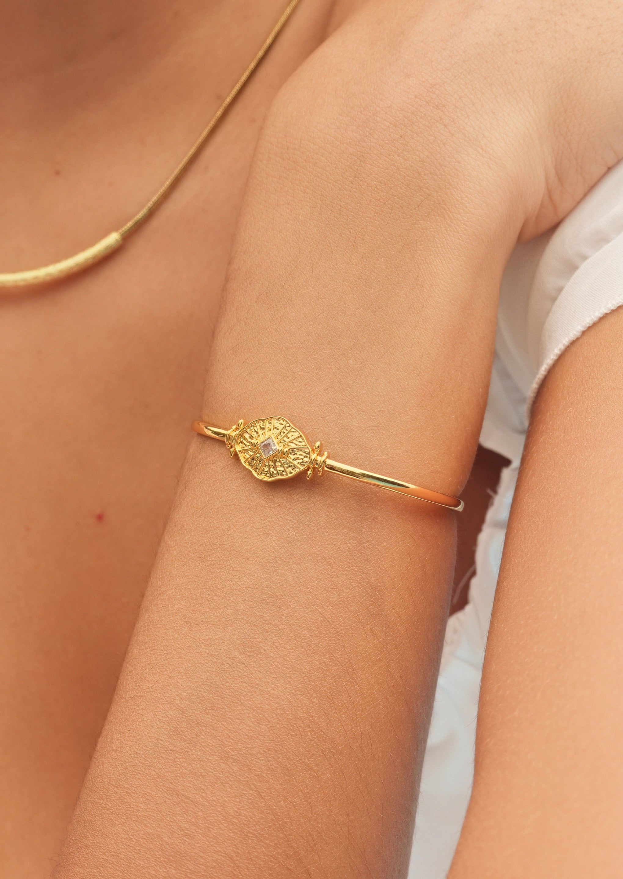 Light Catching Cuff Bracelet