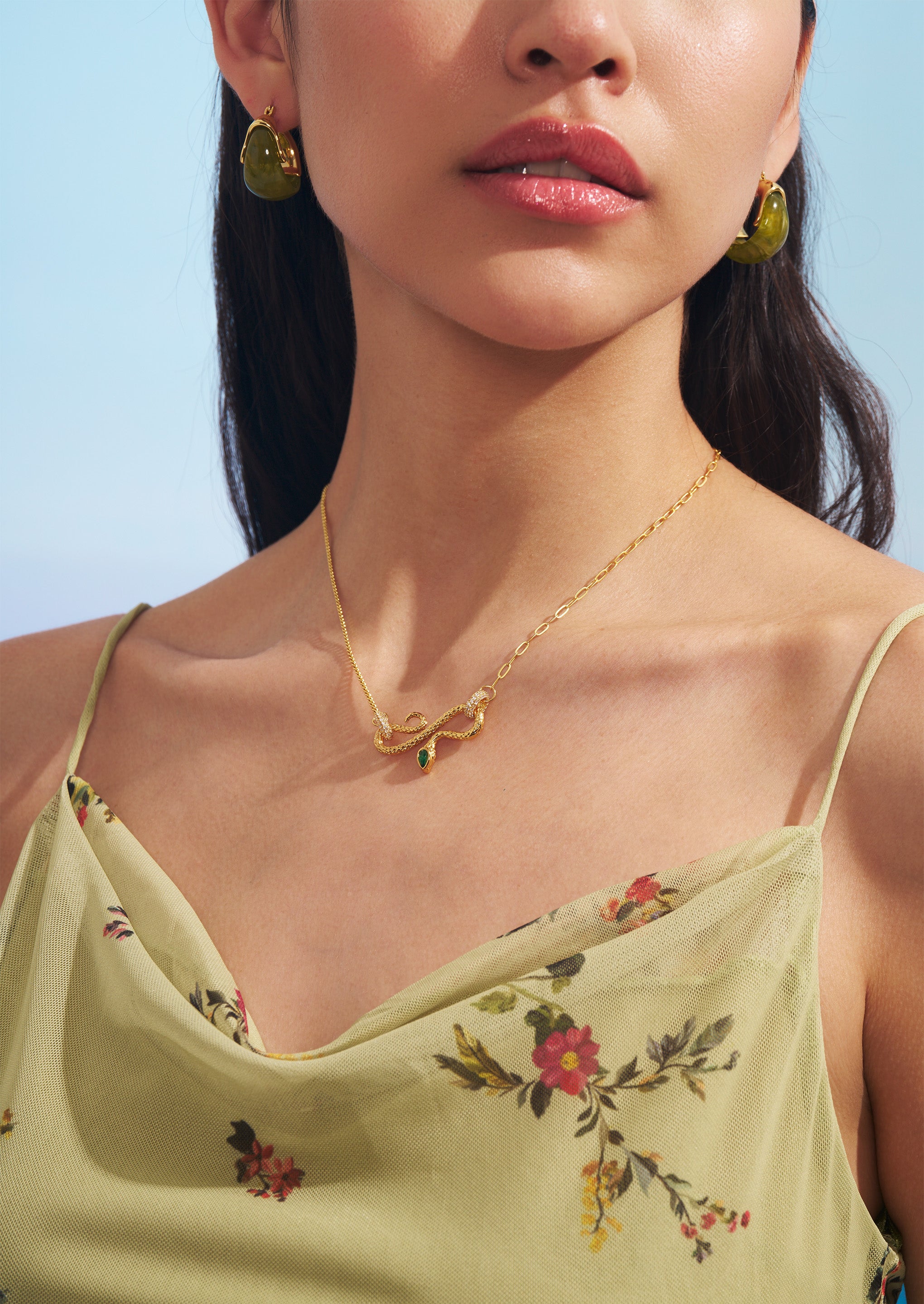 Modern Snake Necklace