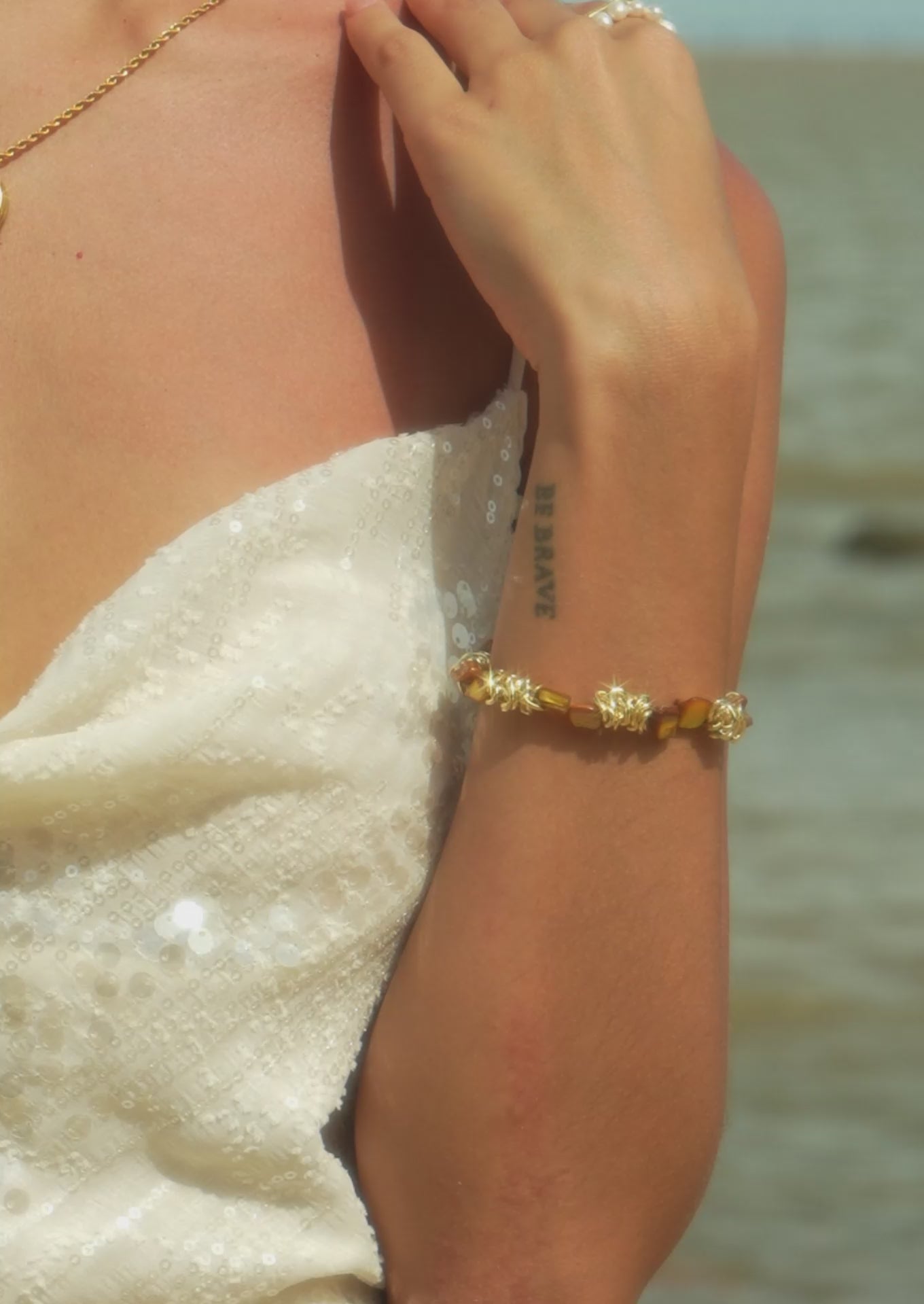 Shell Gold Link Bracelet