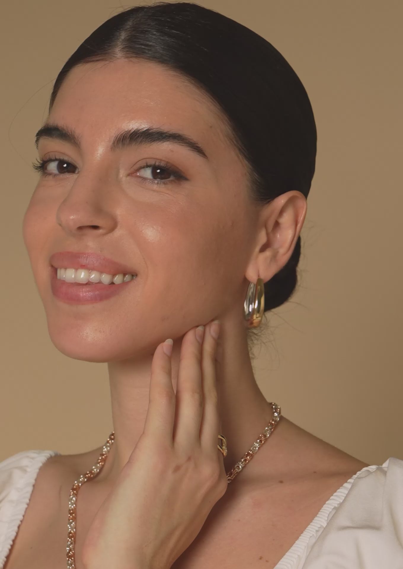 Duet Mixed Hoop Earrings