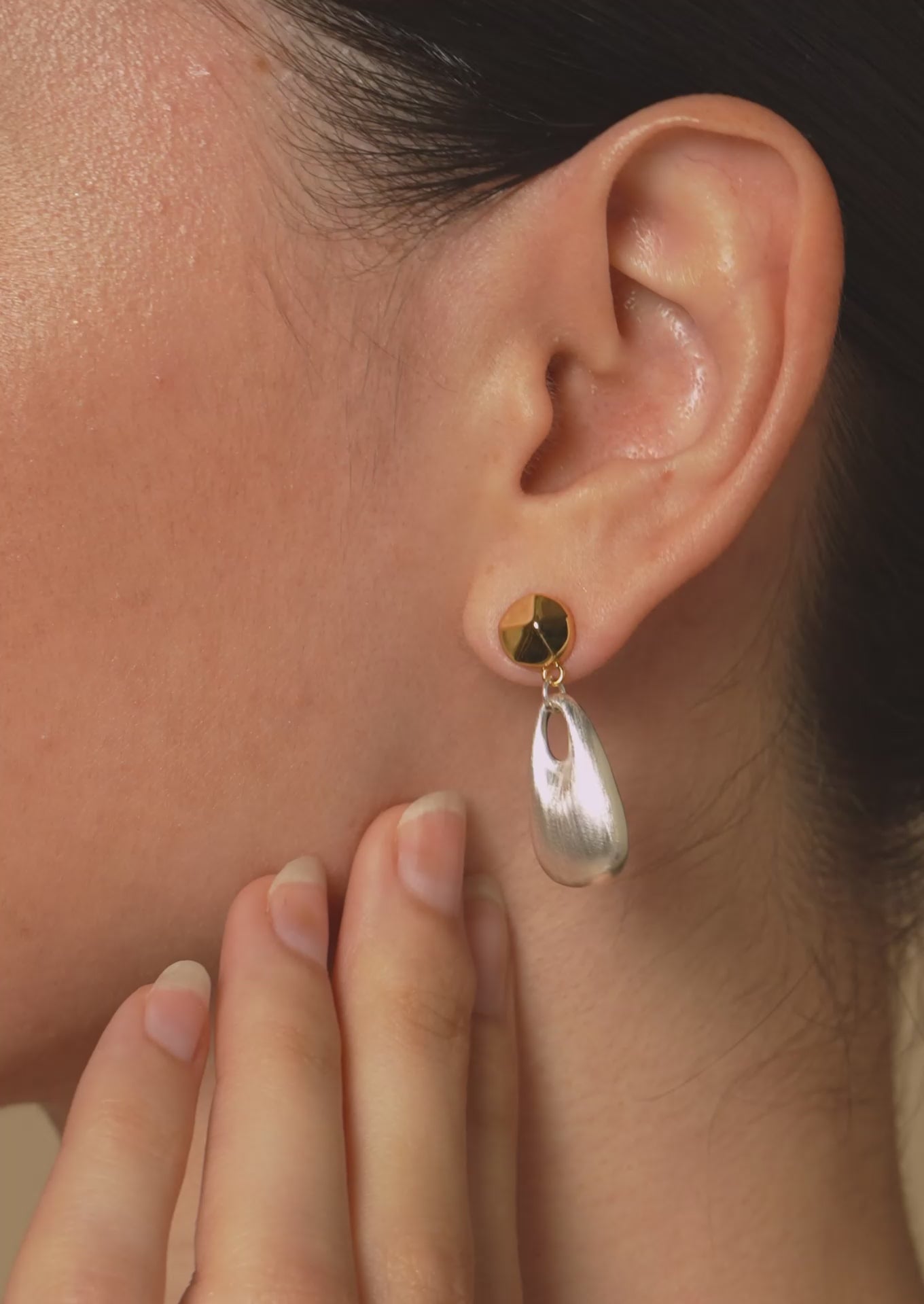 Teardrop Stud Earrings